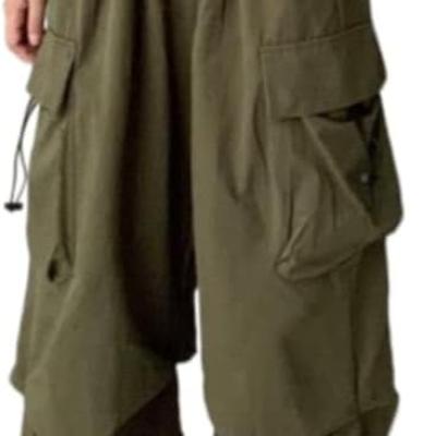 Women Cargo Pants Baggy Y2K Clothing Multi Pockets High Waist Loose Straight Leg Pants Vintage Grunge Aesthetic Clothes