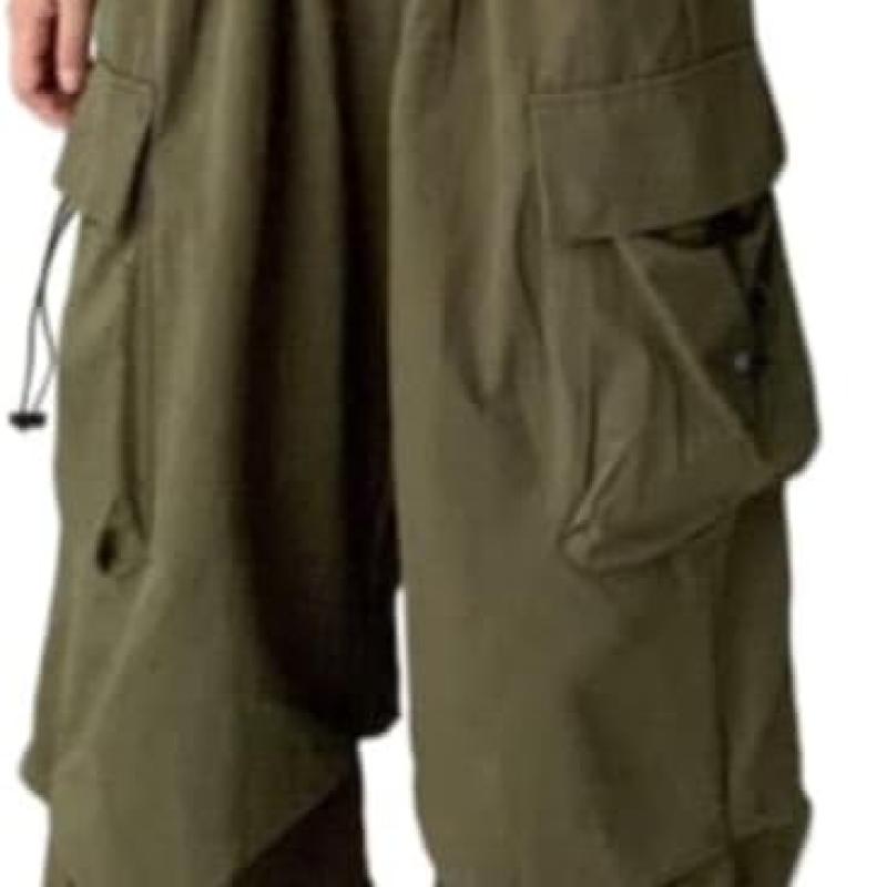 Women Cargo Pants Baggy Y2K Clothing Multi Pockets High Waist Loose Straight Leg Pants Vintage Grunge Aesthetic Clothes