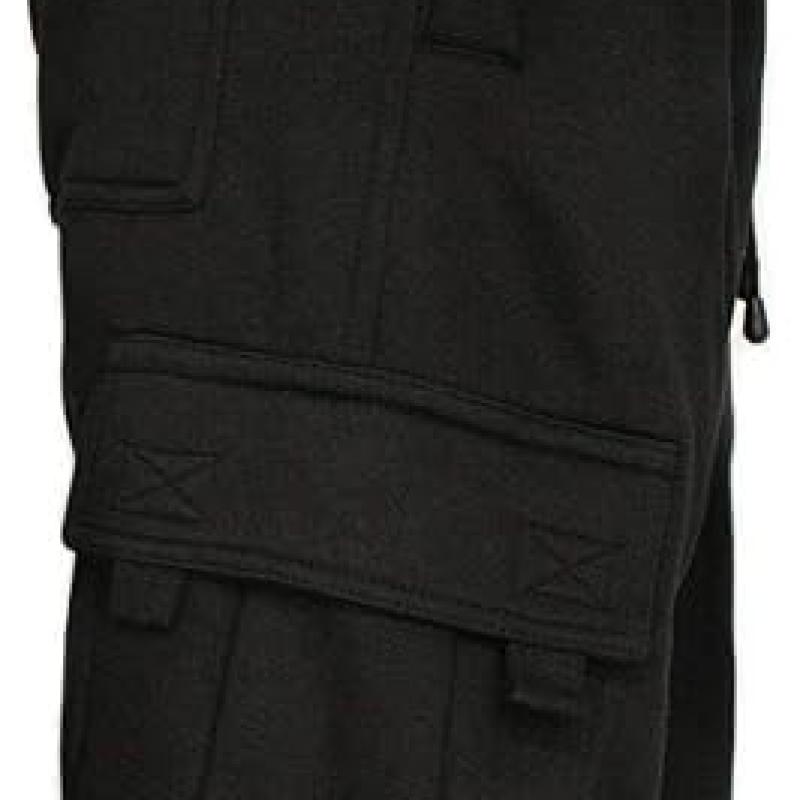 Men's Cargo Sweatpants Casual Fleece Joggers Loose Fit Open Bottom Athletic Pants for Men with Pockets