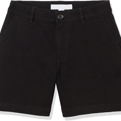 Women's Mid-Rise Slim-Fit 5 Inch Inseam Khaki Short (Available in Straight and Curvy Fits)