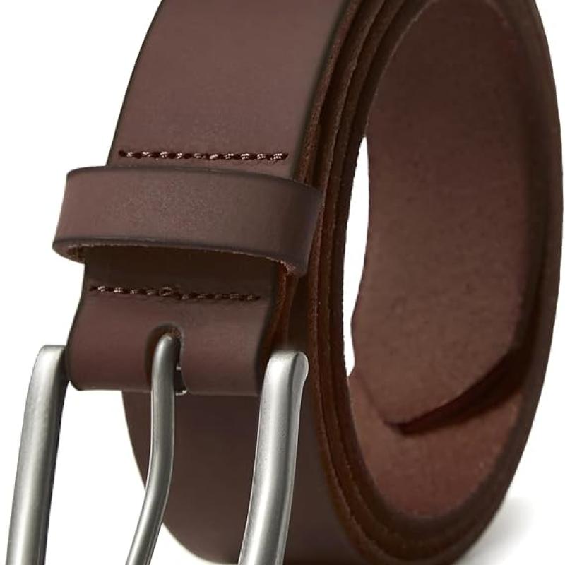 Men's Genuine Leather Casual Every Day Jeans Belts, Handmade Men Leather Belt with Gift Box
