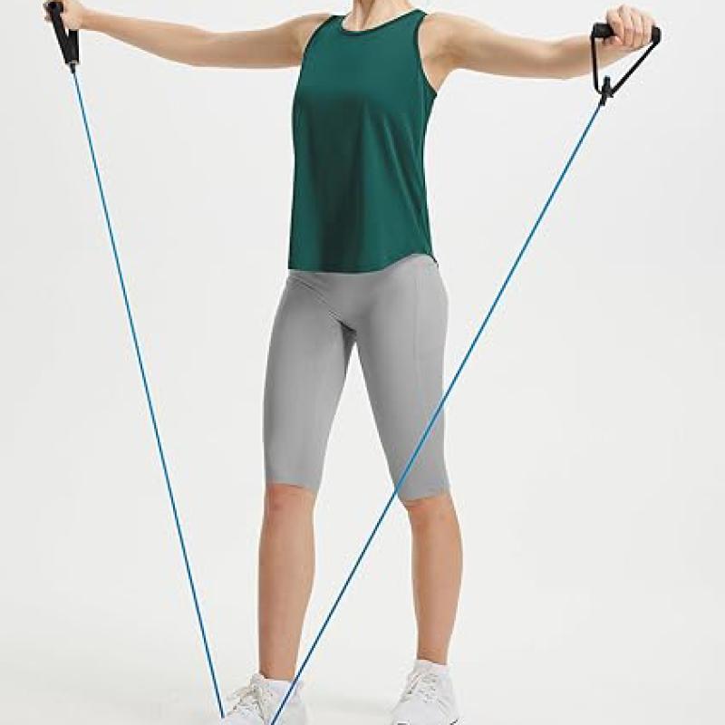 Women's Workout Tops Sleeveless Running Athletic Shirts Tank Tops Racerback Quick Dry UPF 50+