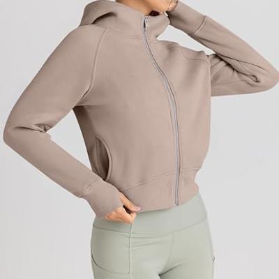 Womens Zip Up Hoodies Jackets Cropped Sweatshirts Fleece Fall Outfits Casual Comfy Y2k Tops Winter Clothes 2029