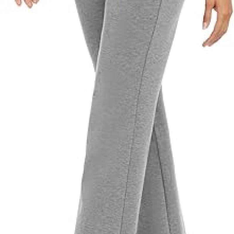 Women's Stretchy Straight Leg Dress Work Pants Business Office Casual Slacks with Pockets