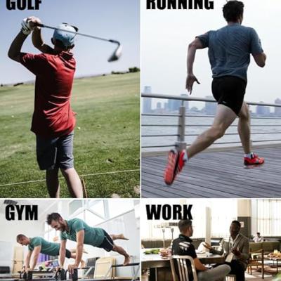 Men's Short Sleeve Polo Golf Shirts 3-Button Moisture Wicking Athletic T-Shirts Casual Collared Shirt