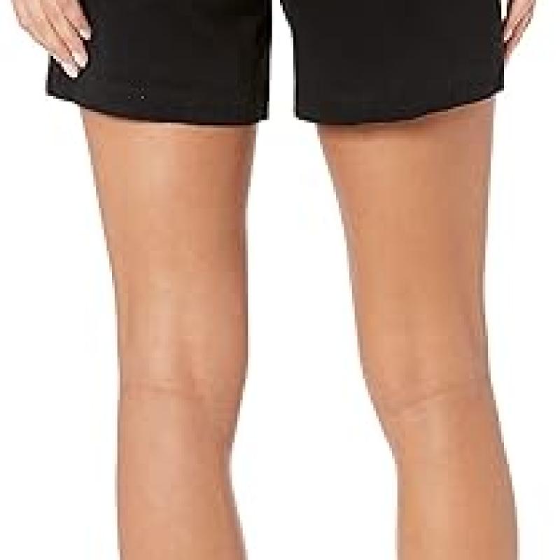 Women's Mid-Rise Slim-Fit 5 Inch Inseam Khaki Short (Available in Straight and Curvy Fits)