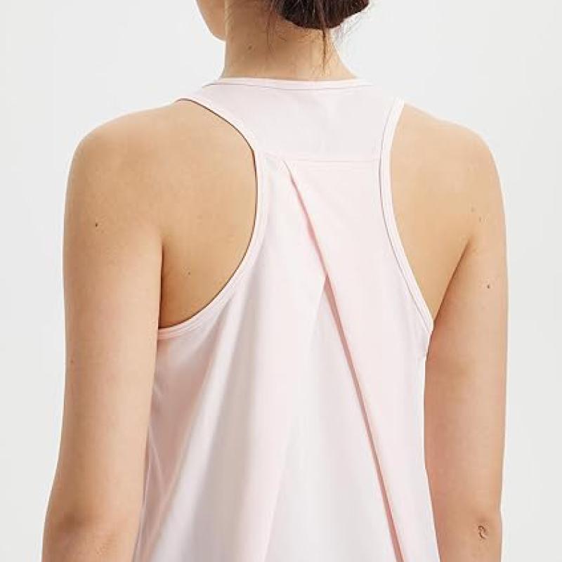 Women's Workout Tops Sleeveless Running Athletic Shirts Tank Tops Racerback Quick Dry UPF 50+