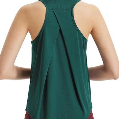Women's Workout Tops Sleeveless Running Athletic Shirts Tank Tops Racerback Quick Dry UPF 50+