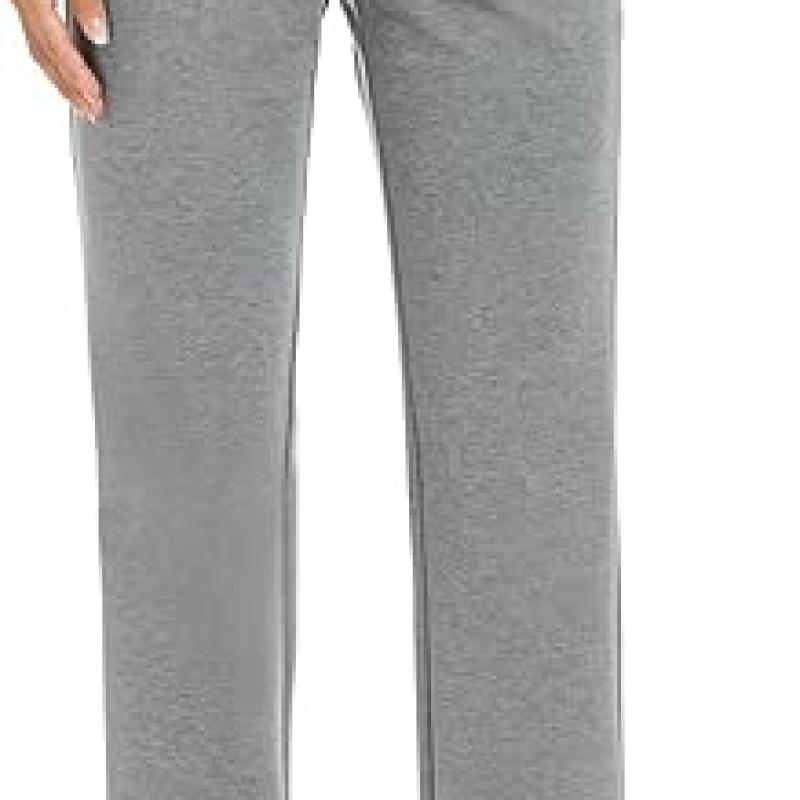 Women's Stretchy Straight Leg Dress Work Pants Business Office Casual Slacks with Pockets
