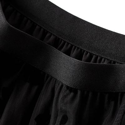 Women's A-Line Fairy Elastic Waist Polyester Spandex Midi Skirt