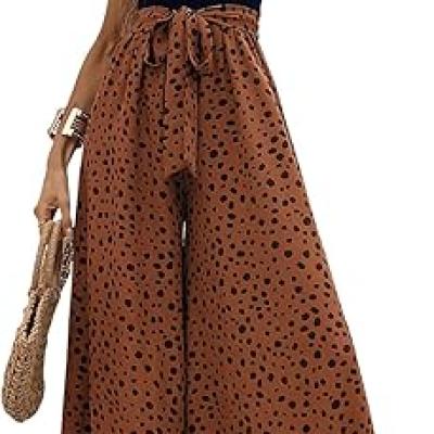 Women's Jumpsuits Dressy Casual Summer Loose Wide Leg Tank Top Jumpsuit with Belt