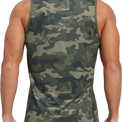 Men's Quick Dry Sports Tank Tops Athletic Gym Bodybuilding Fitness Sleeveless Shirts for Beach Running Workout