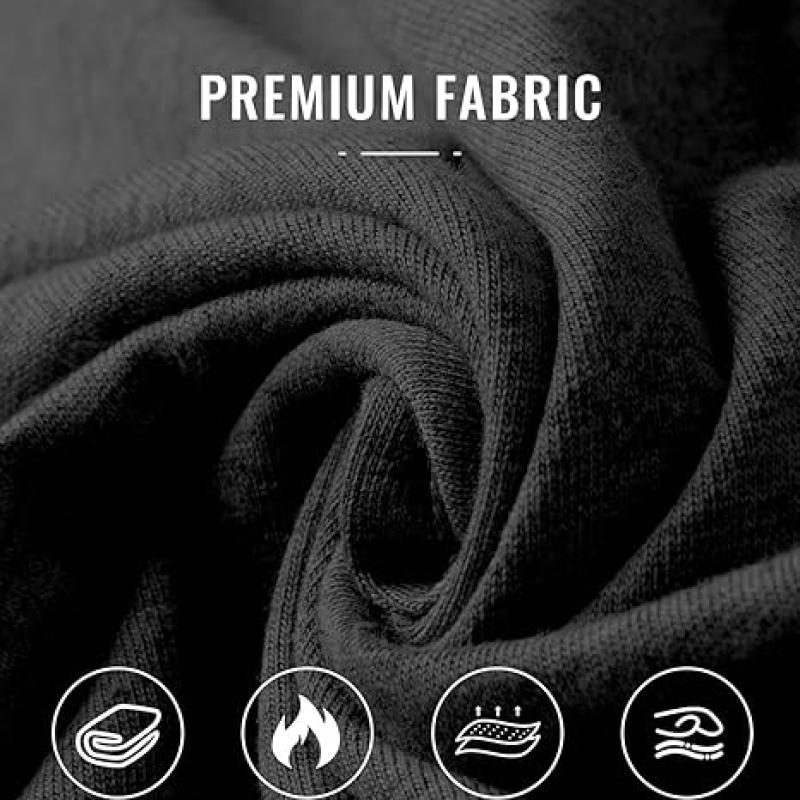 Men's Cargo Sweatpants Casual Fleece Joggers Loose Fit Open Bottom Athletic Pants for Men with Pockets