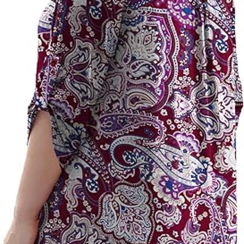 Womens Tops Dressy Casual 3/4 Sleeve Shirts Tunic Blouses Plus Size Tops for Women