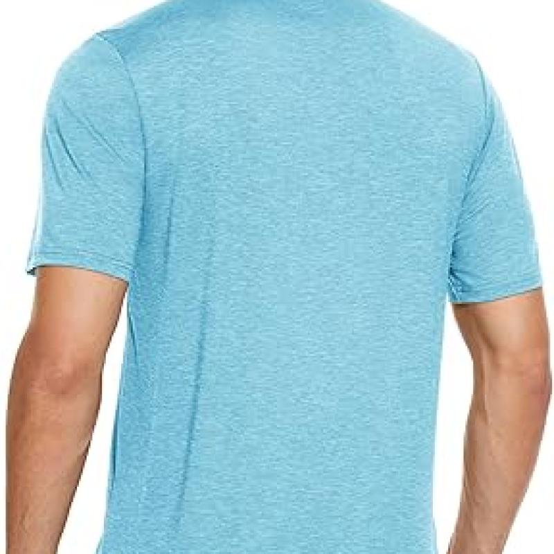 Men's Short Sleeve Polo Golf Shirts 3-Button Moisture Wicking Athletic T-Shirts Casual Collared Shirt