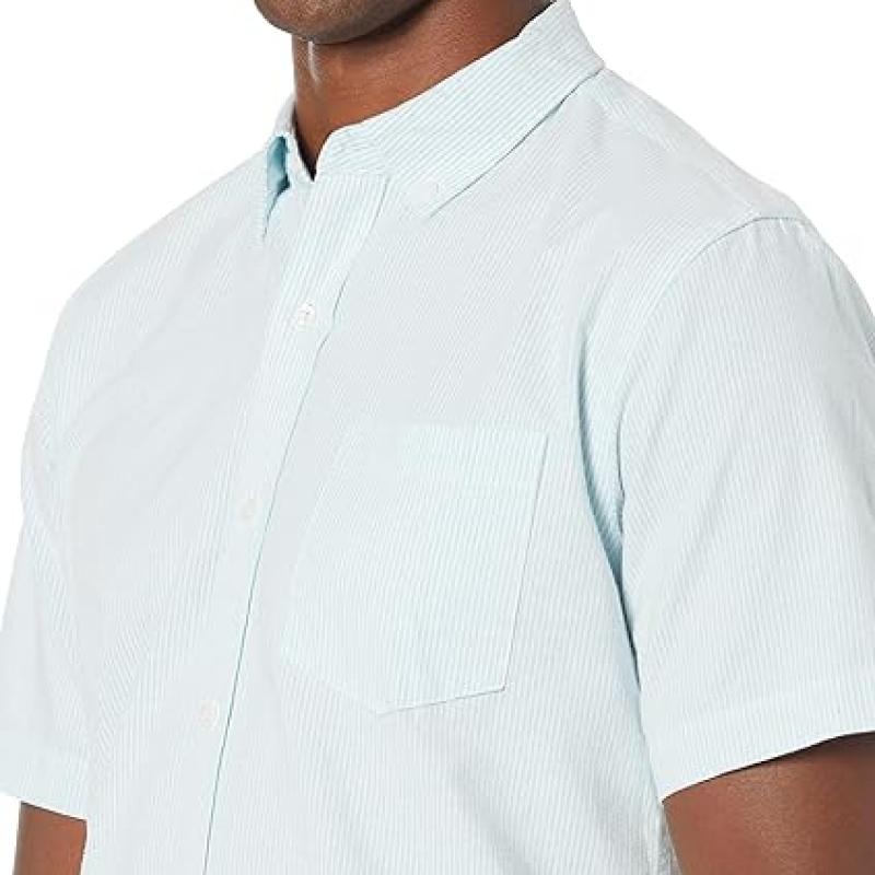 Men's Regular-Fit Short-Sleeve Pocket Oxford Shirt