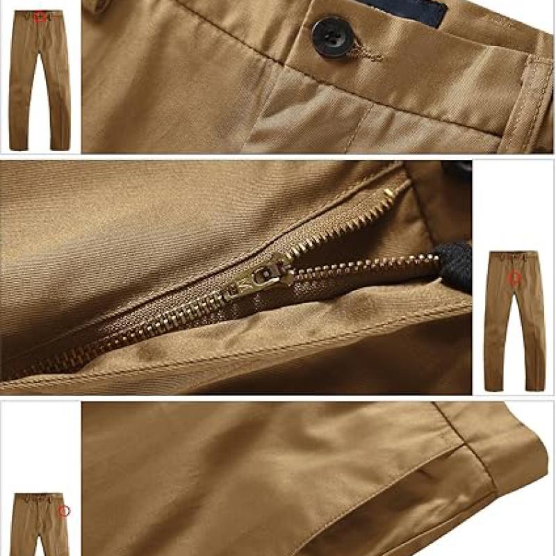 Men's Straight-Fit Work Wear Casual Pants