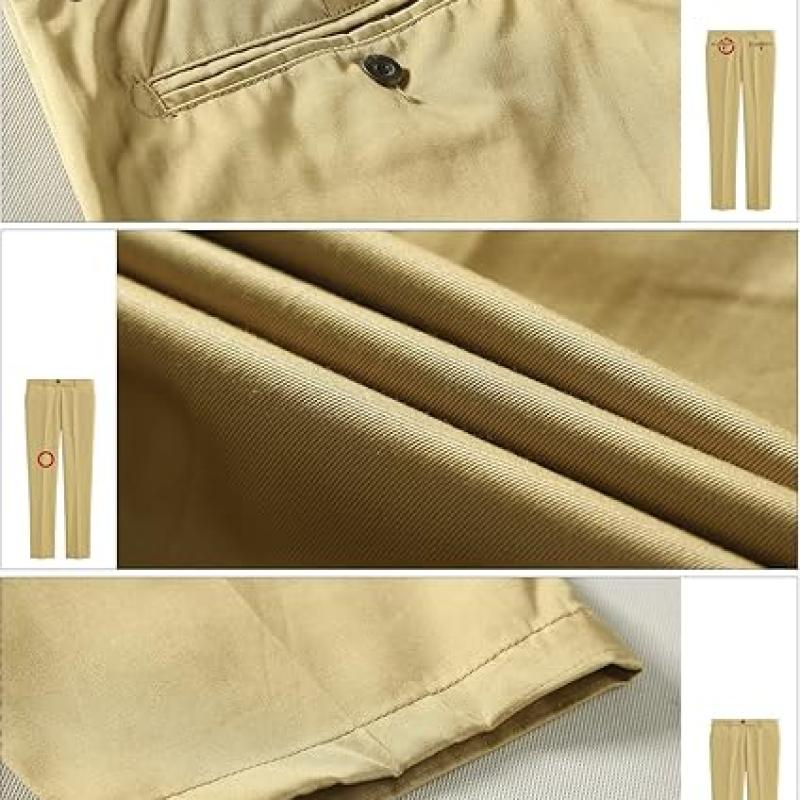 Men's Straight-Fit Work Wear Casual Pants