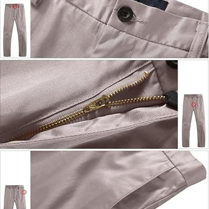 Men's Straight-Fit Work Wear Casual Pants