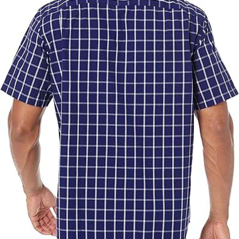 Men's Regular-Fit Short-Sleeve Poplin Shirt