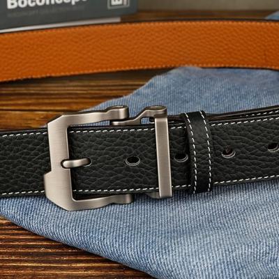 Belts for Men Big and Tall, Mens Belt Leather for Casual Jeans Dress Work All Size 28"-64" Black Brown Width