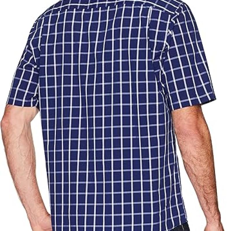 Men's Regular-Fit Short-Sleeve Poplin Shirt