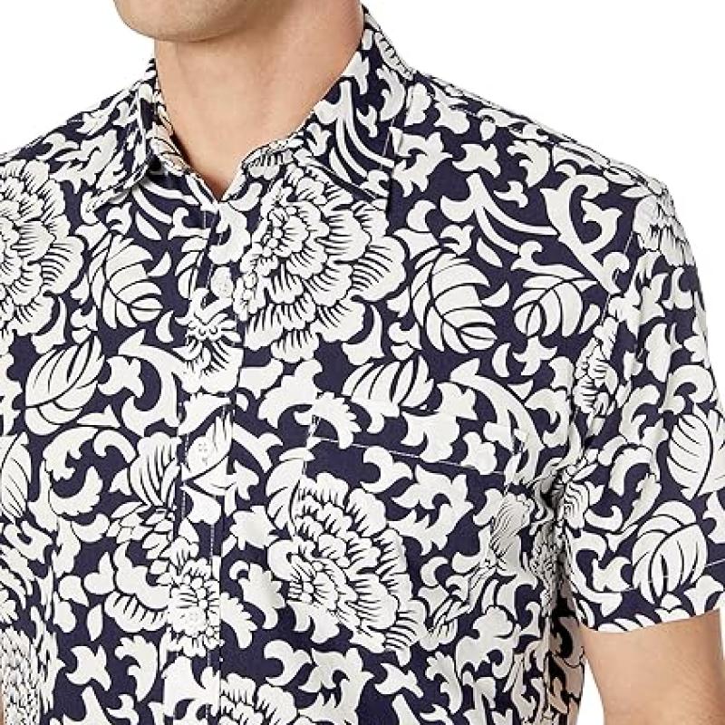 Men's Regular-Fit Short-Sleeve Poplin Shirt