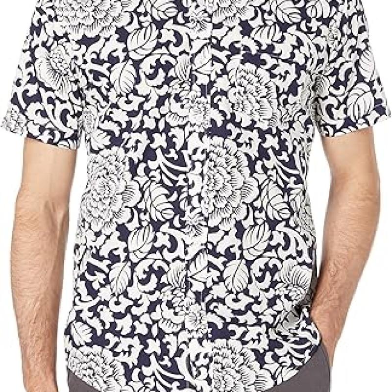 Men's Regular-Fit Short-Sleeve Poplin Shirt