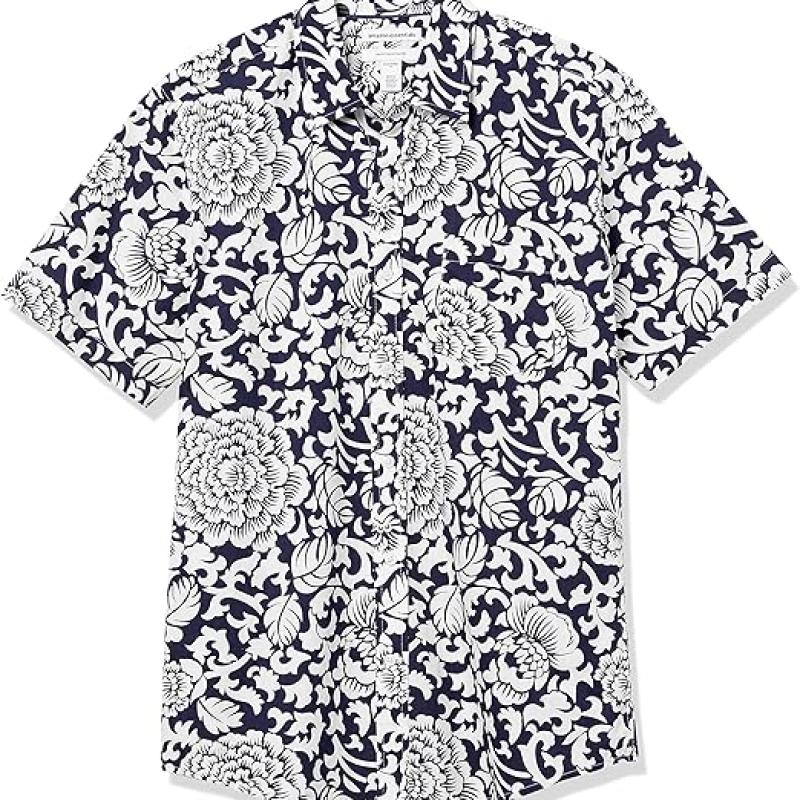 Men's Regular-Fit Short-Sleeve Poplin Shirt